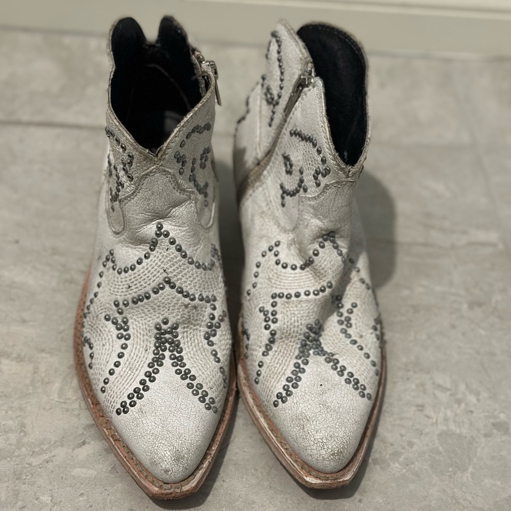 LIBERTY Black Silver Embellished Heeled Boots